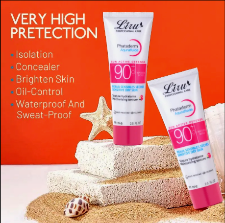 Crème solaire pour le visage Liru Sun - FPS 90